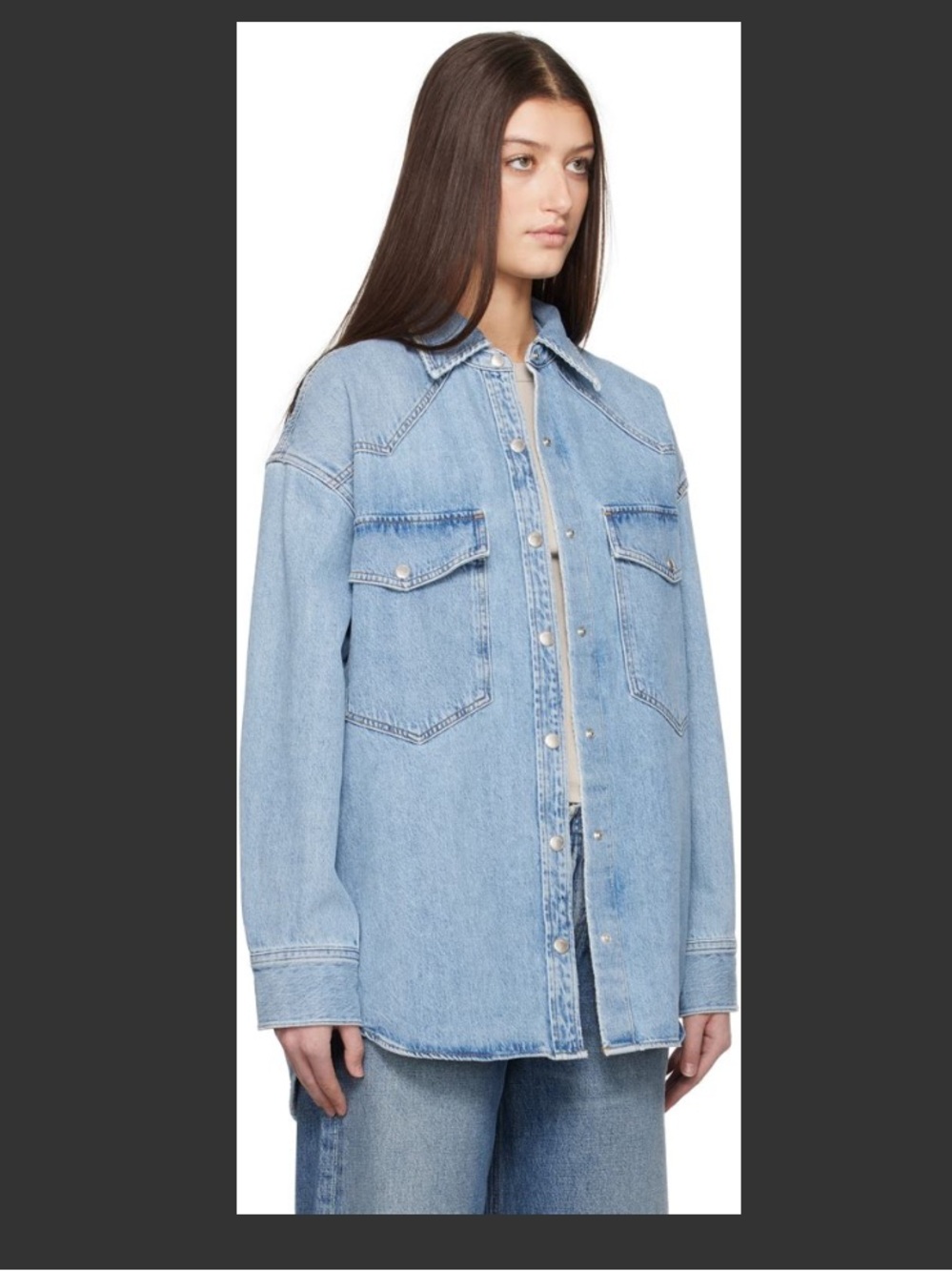 AGOLDE |  Lotta Shirt Size M - Picture 2 of 9